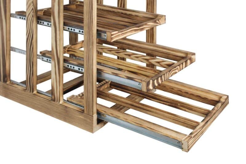 Wine Rack - Half Zoe Vertical - Burnt Pine - Image 3
