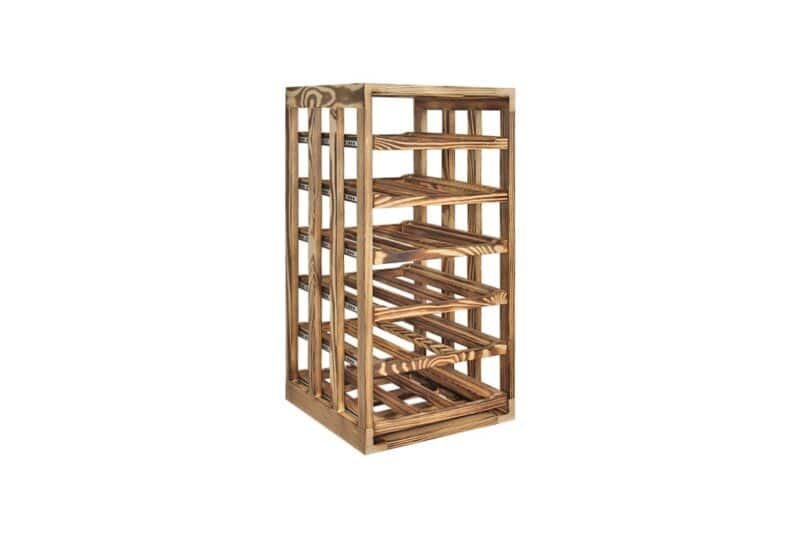 Wine Rack - Half Zoe Vertical - Burnt Pine - Image 5