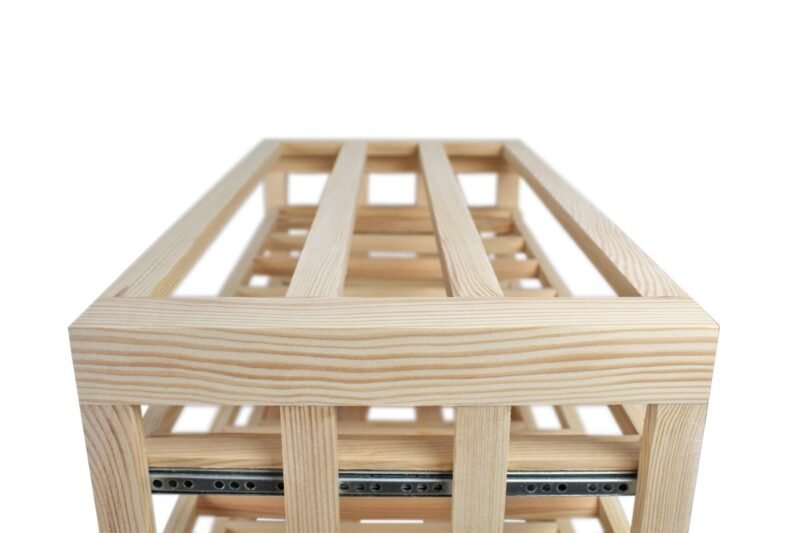 Wine Rack - Half Zoe Horizontal - Pine - Image 5