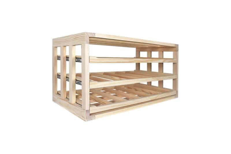 Wine Rack - Half Zoe Horizontal - Pine - Image 3