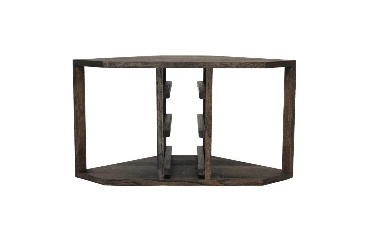 Wine Rack - Half Nia Corner - Smoked Oak