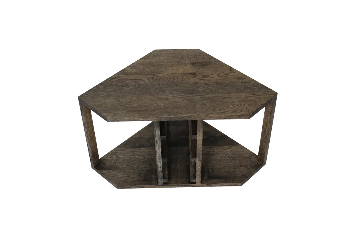 Wine Rack - Half Nia Corner - Smoked Oak - Image 8