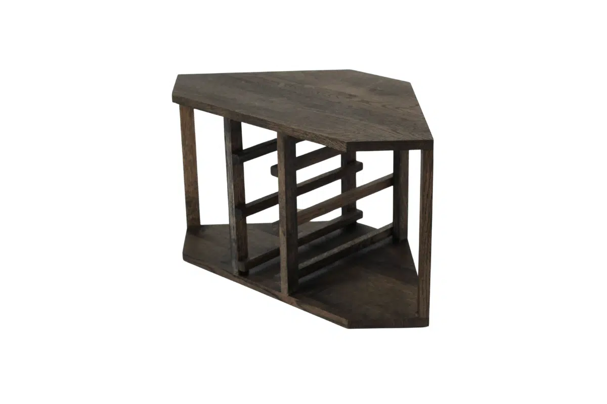Wine Rack - Half Nia Corner - Smoked Oak - Image 7