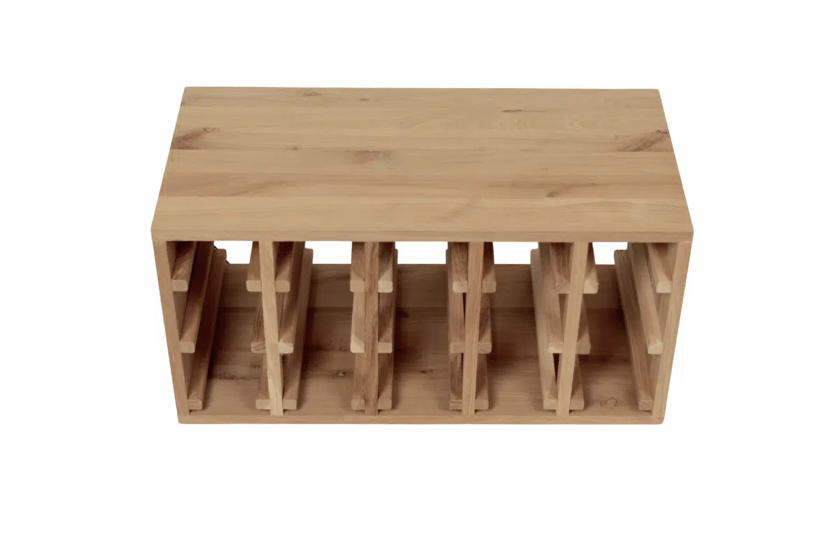 Wine Rack - Half Reese Horizontal - Oak - Image 2