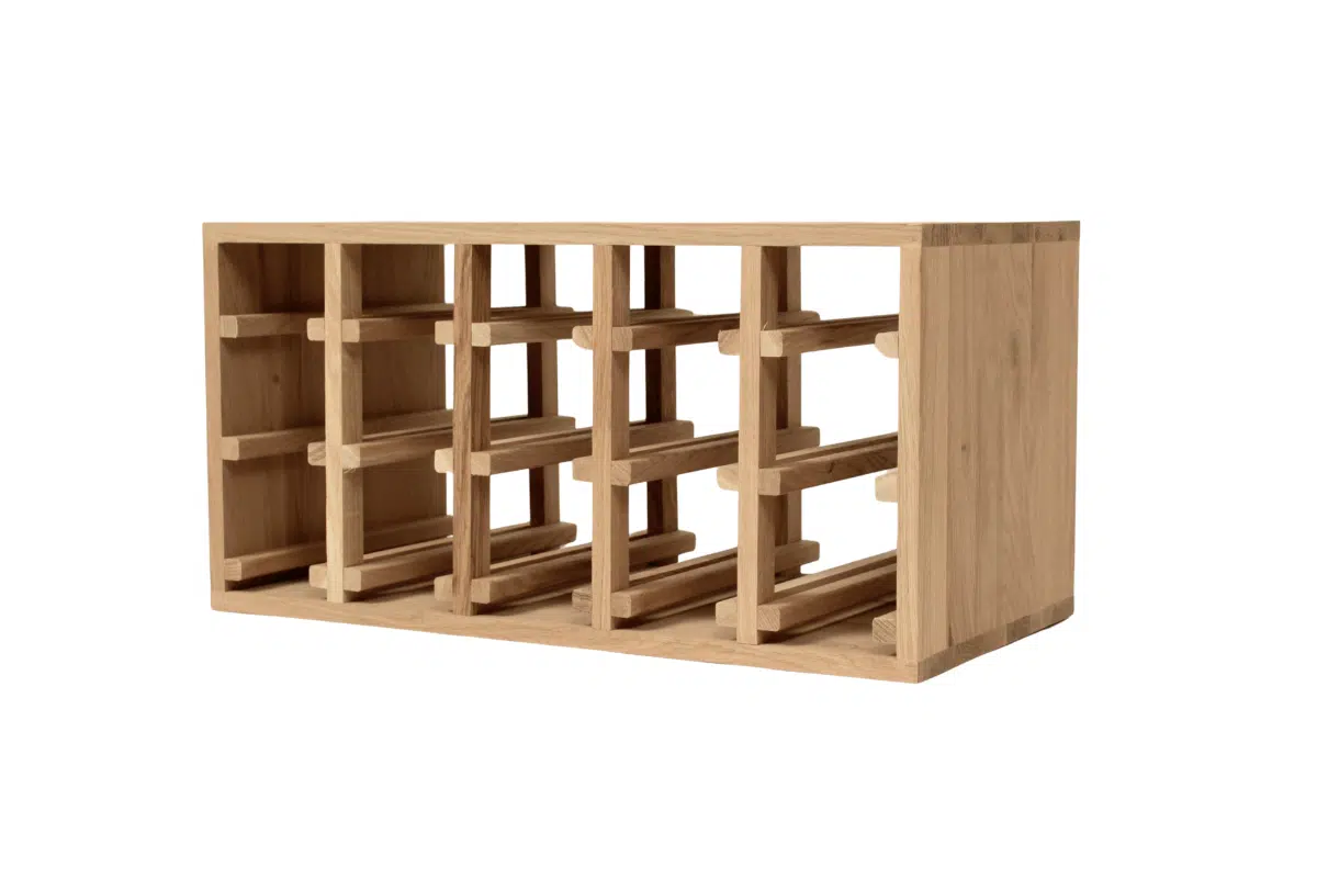 Wine Rack - Half Reese Horizontal - Oak - Image 3