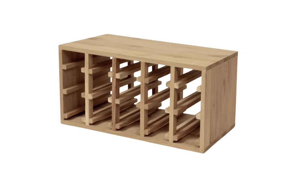 Wine Rack - Half Reese Horizontal - Oak - Image 4