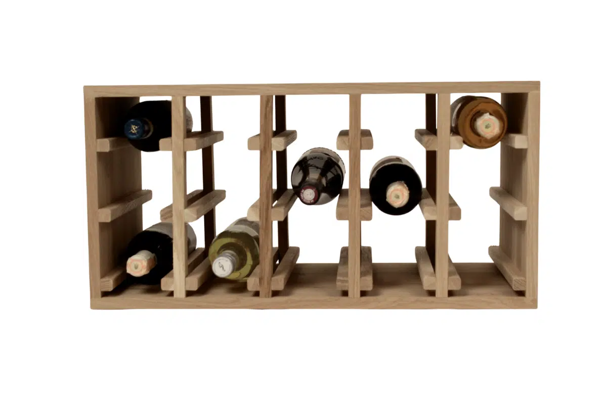 Wine Rack - Half Reese Horizontal - Oak - Image 6