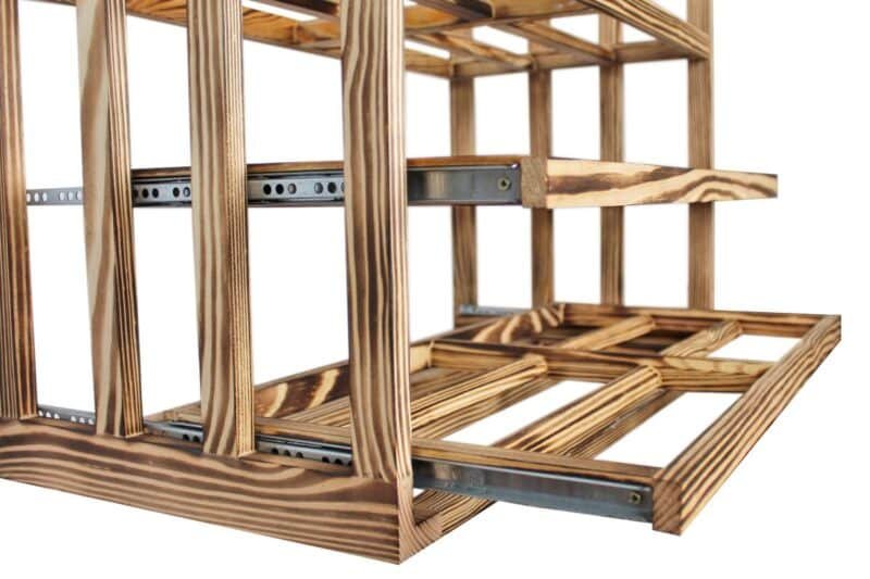 Wine Rack - Iris - Burnt Pine - Image 3