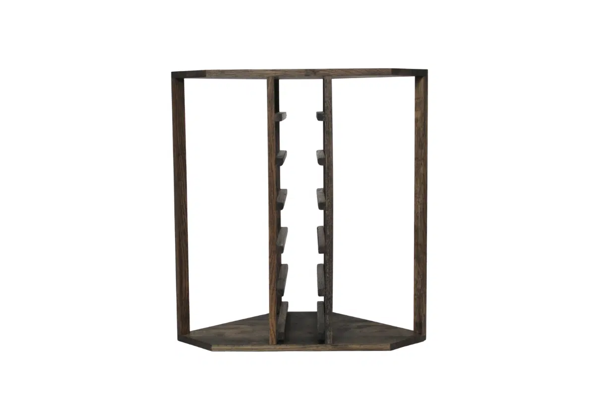 Wine Rack - Nia Corner - Smoked Oak