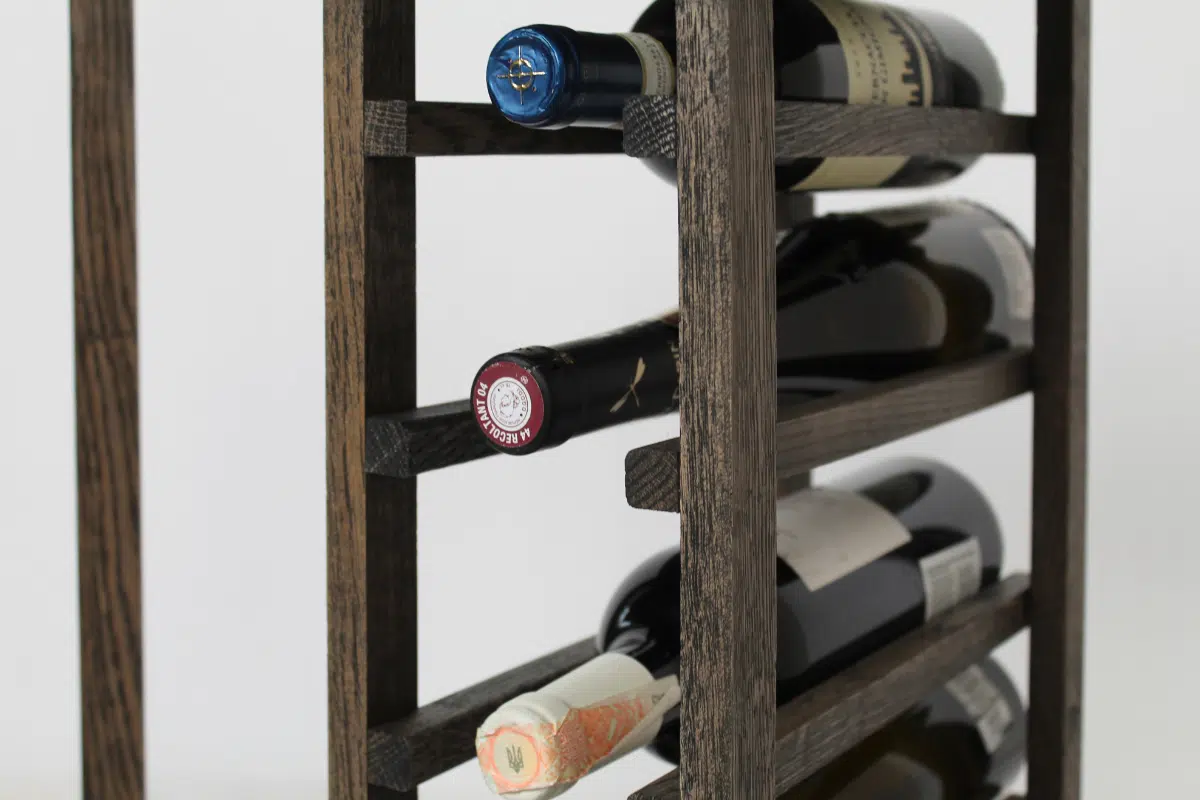 Wine Rack - Nia Corner - Smoked Oak - Image 7