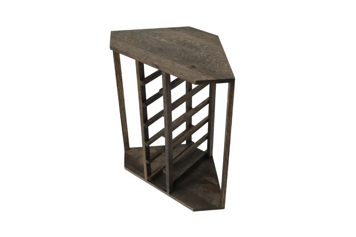 Wine Rack - Nia Corner - Smoked Oak - Image 4