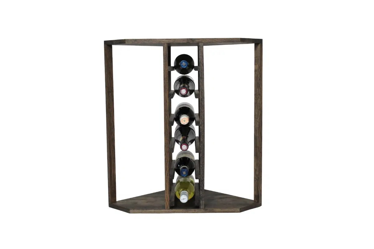 Wine Rack - Nia Corner - Smoked Oak - Image 5