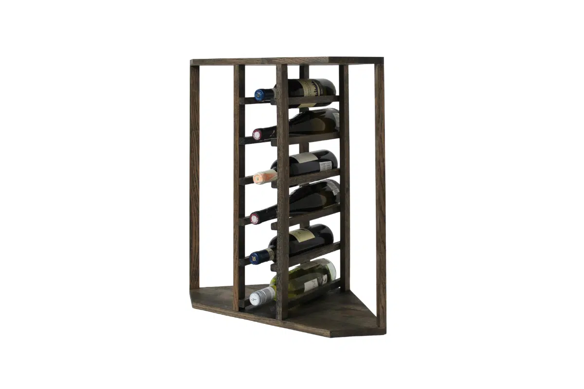 Wine Rack - Nia Corner - Smoked Oak - Image 6