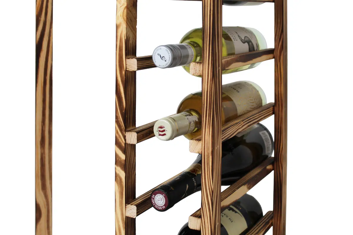 Wine Rack - Nia Corner - Burnt Pine - Image 7
