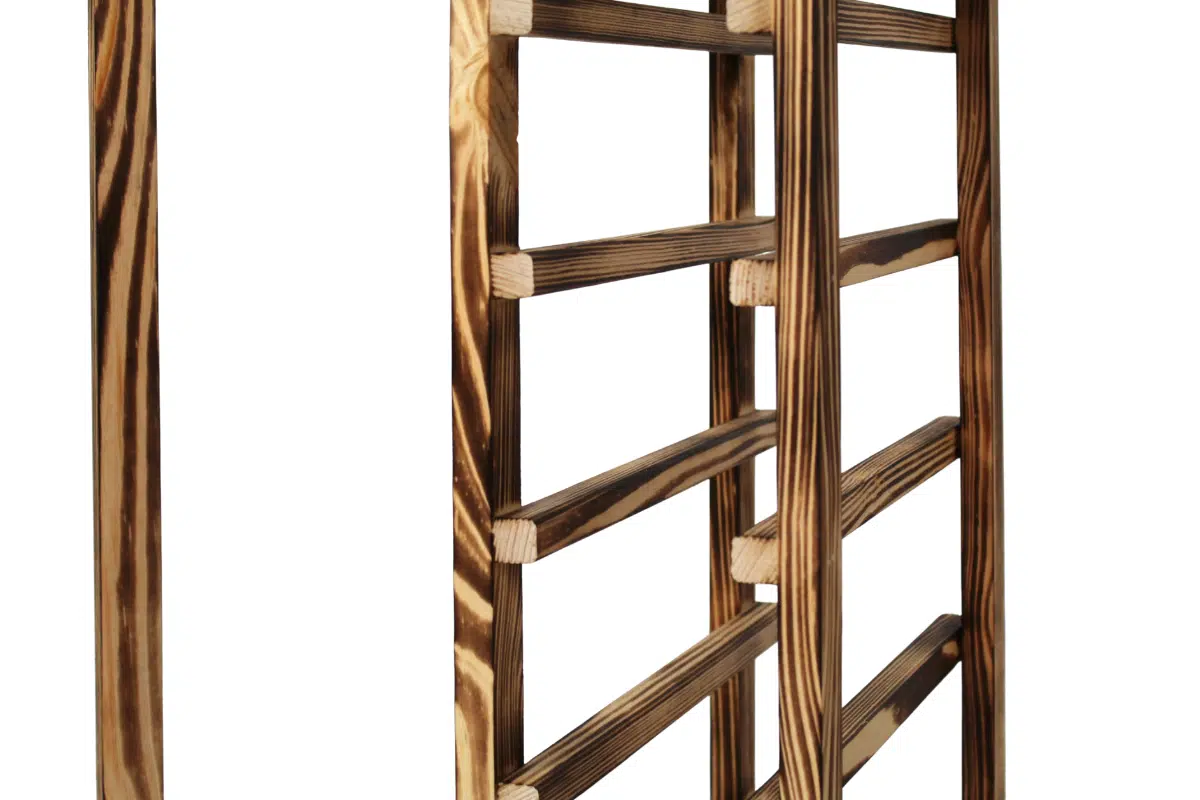 Wine Rack - Nia Corner - Burnt Pine - Image 4